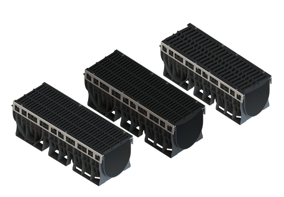 Лоток пластиковый PolyMax Drive DN300 h310